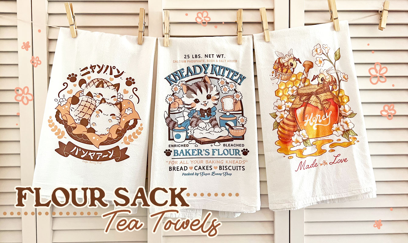 Vintage-Style Flour Sack Tea Towels